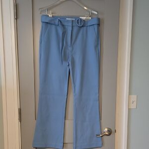 LOFT Sutton Kick Crop in Soft Blue